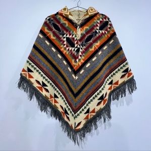 Hooded Poncho Tribal